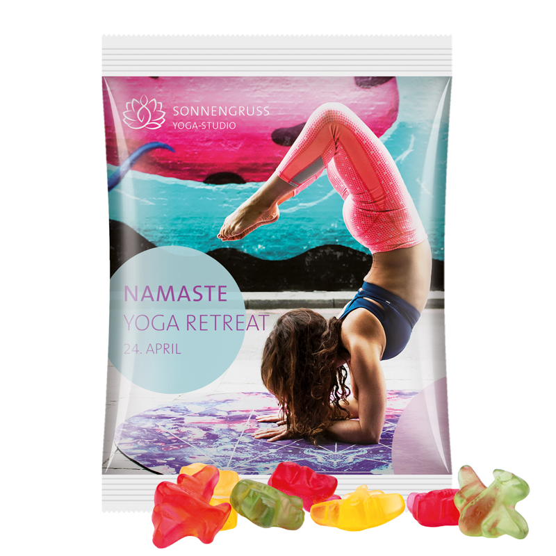 Maxitüte, weiße Folie, Trolli Fruchtgummi Flugzeuge