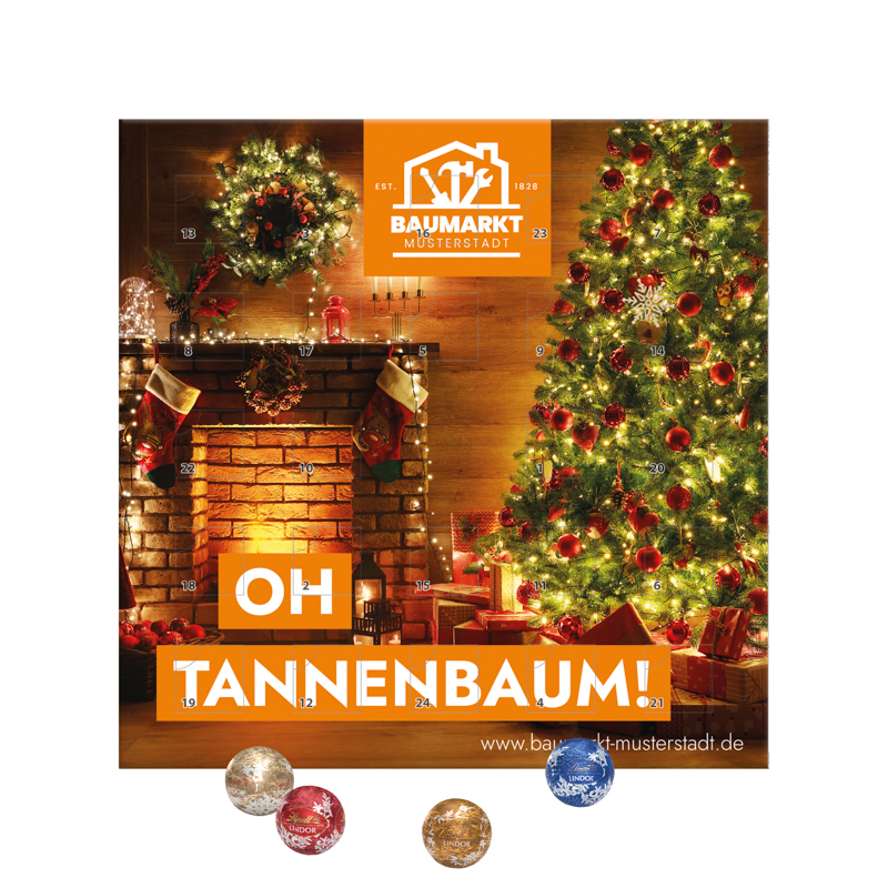Minikugel Adventskalender, LINDOR Lindt Mini Kugeln